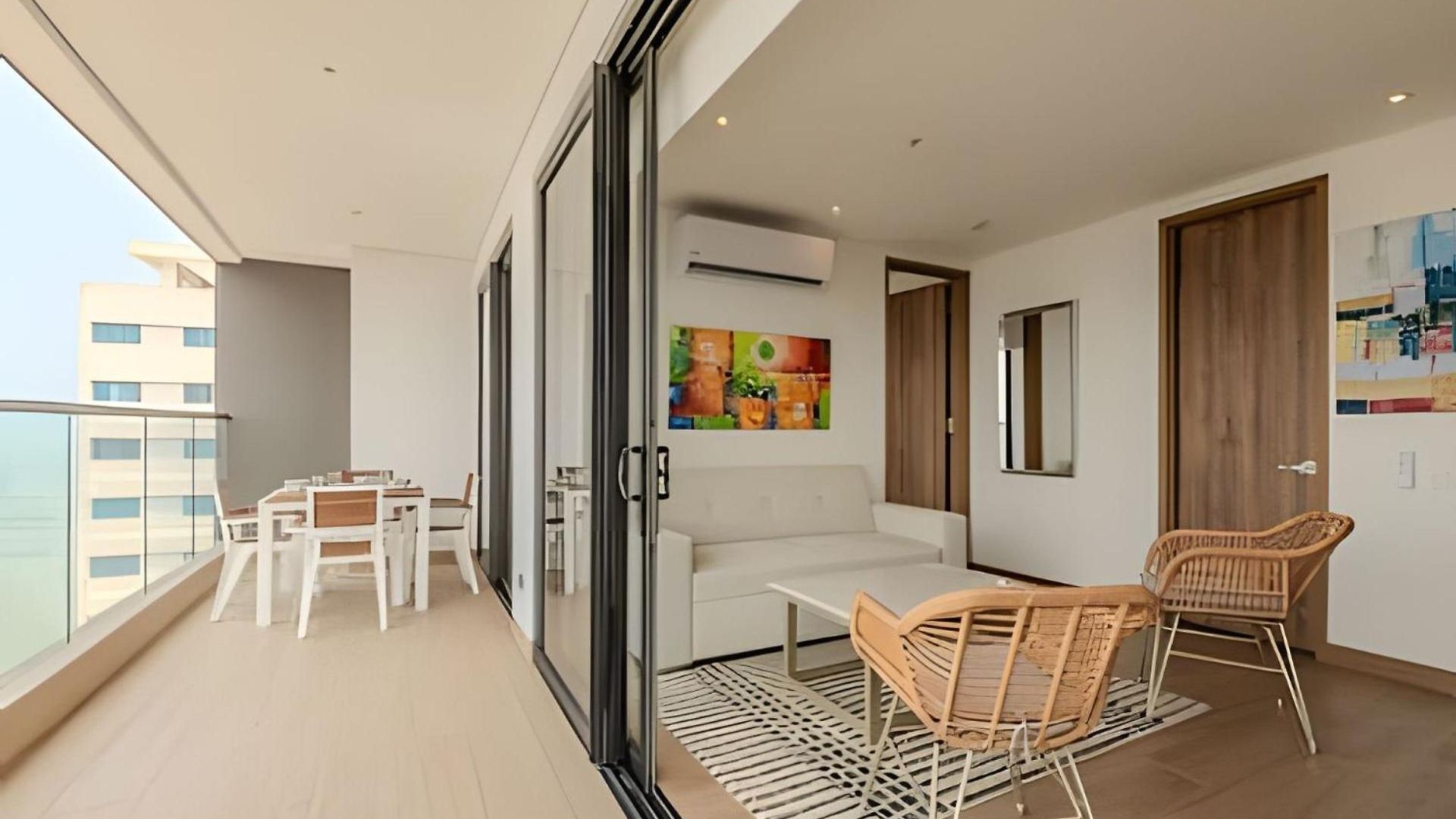 Apartamento Vista Al Mar/ Centro Histórico/ Nuevo Piso 26 1br Cartagena