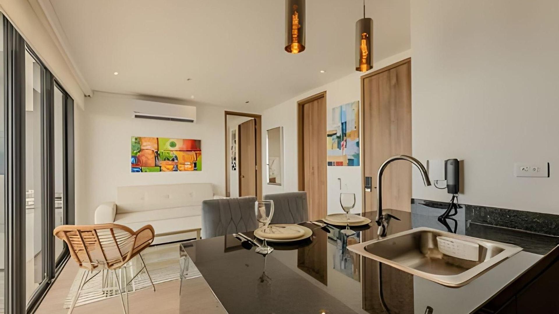 Vista Al Mar/ Centro Histórico/ Nuevo Piso 26 1br Apartamento Cartagena