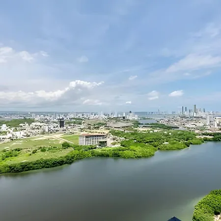 Vista Al Mar/ Centro Histórico/ Nuevo Piso 26 1br Apartamento Cartagena
