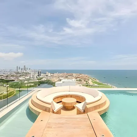 Apartamento Vista Al Mar/ Centro Histórico/ Nuevo Piso 26 1br