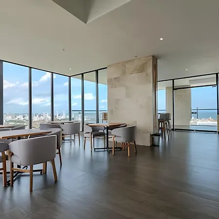 Vista Al Mar/ Centro Histórico/ Nuevo Piso 26 1br * Cartagena