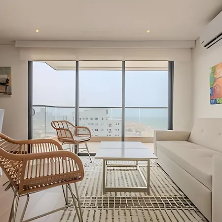 Apartamento Vista Al Mar/ Centro Histórico/ Nuevo Piso 26 1br