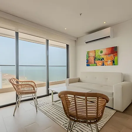 Vista Al Mar/ Centro Histórico/ Nuevo Piso 26 1br Apartamento Cartagena
