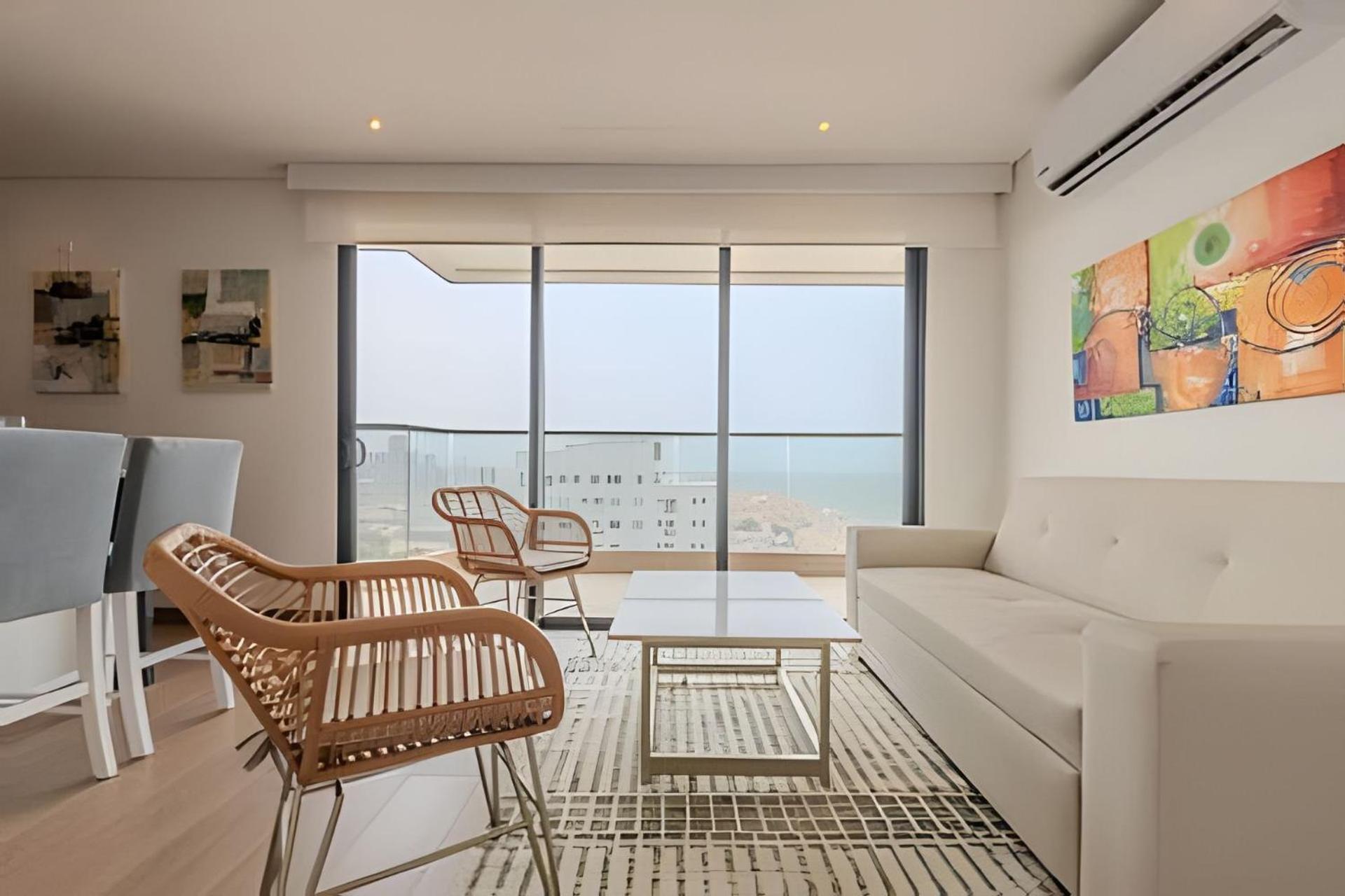 Apartamento Vista Al Mar/ Centro Historico/ Nuevo Piso 26 1br