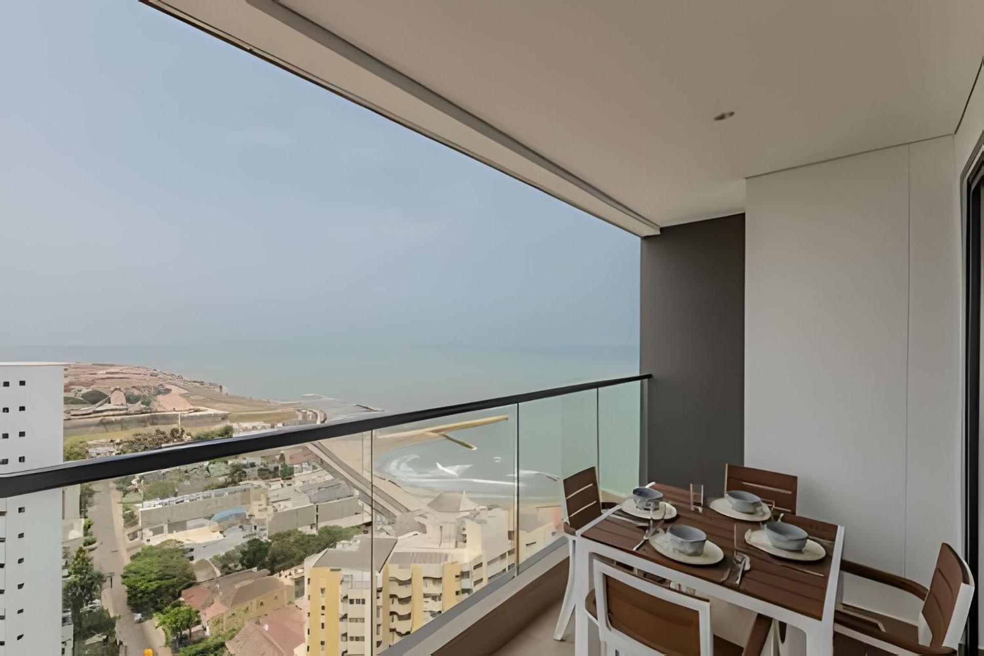Apartamento Vista Al Mar/ Centro Historico/ Nuevo Piso 26 1br